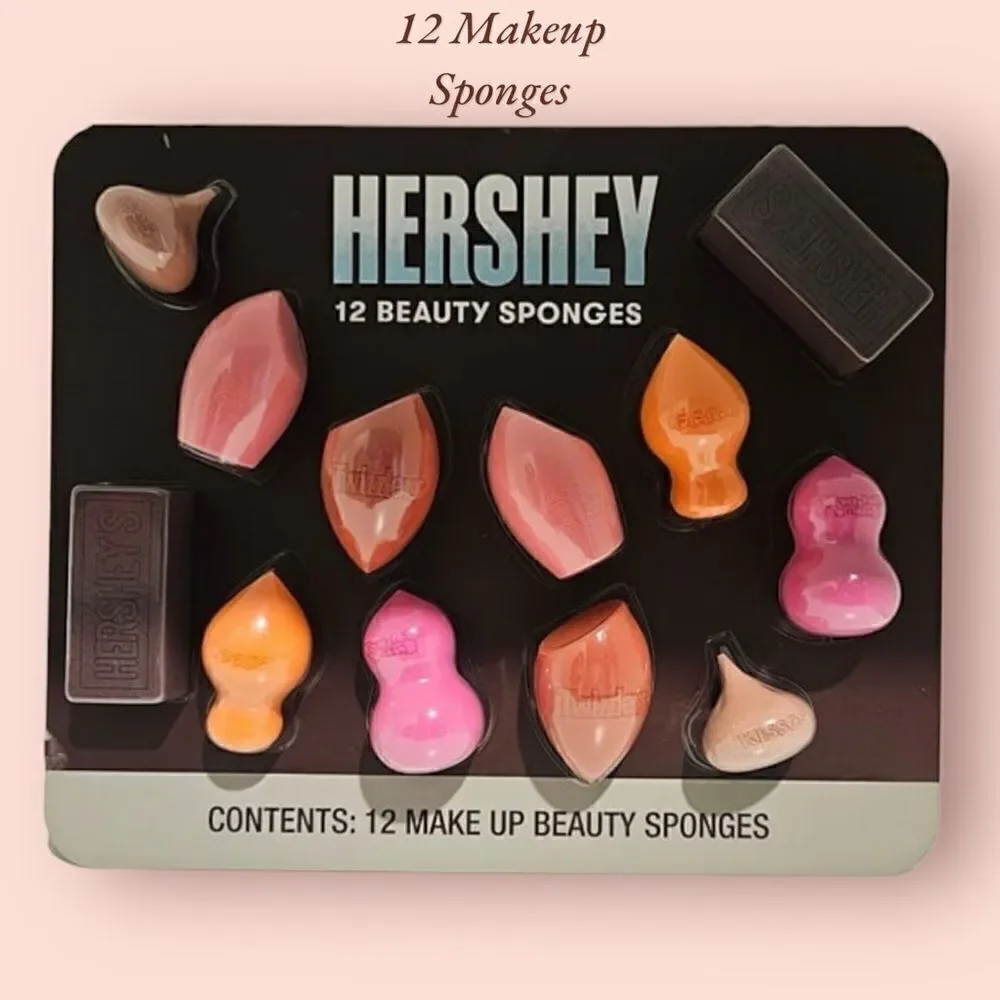 Hershey 12 Beauty Makeup Sponges